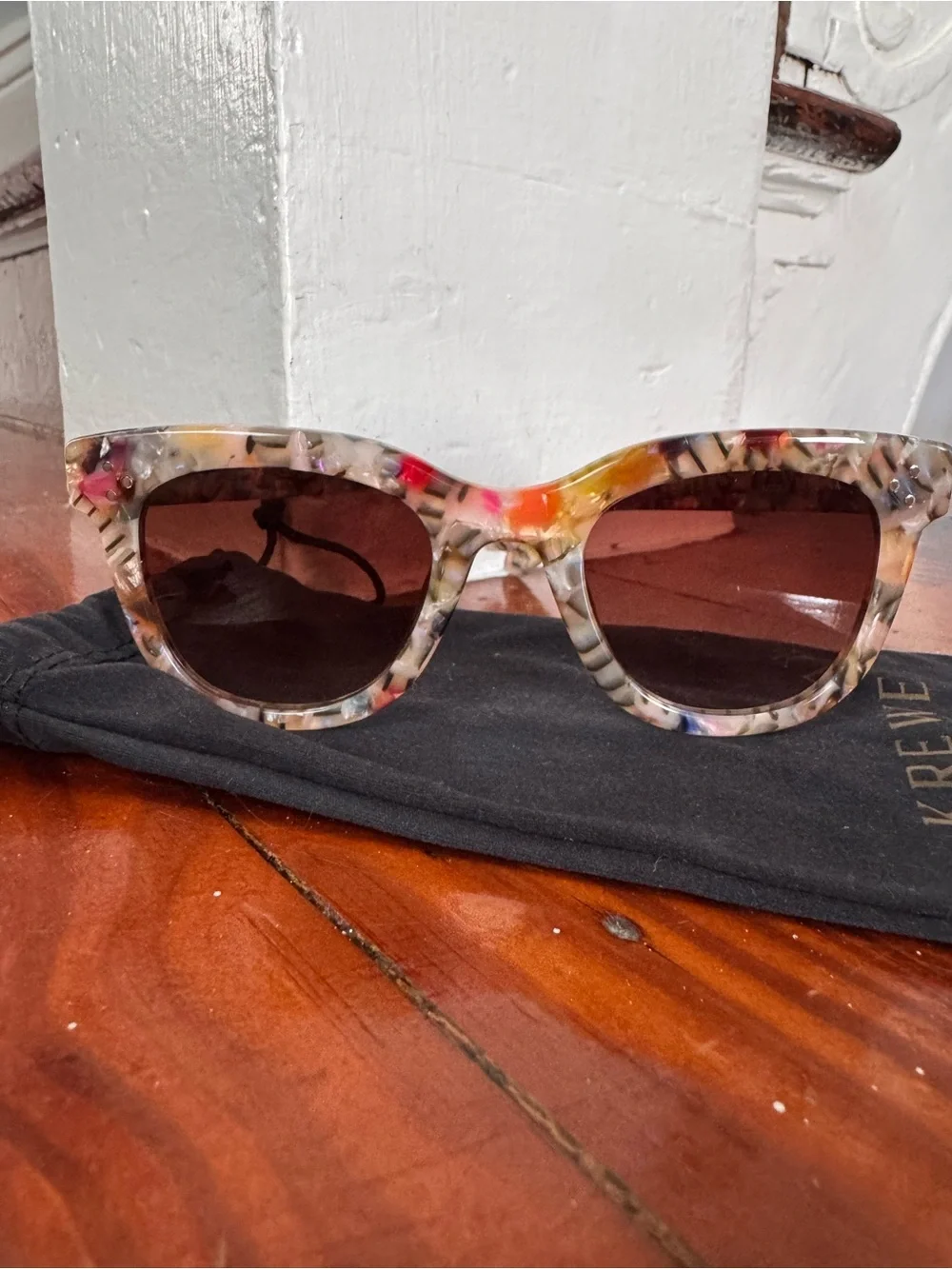 Krewe Jena Sunglasses in Confetti